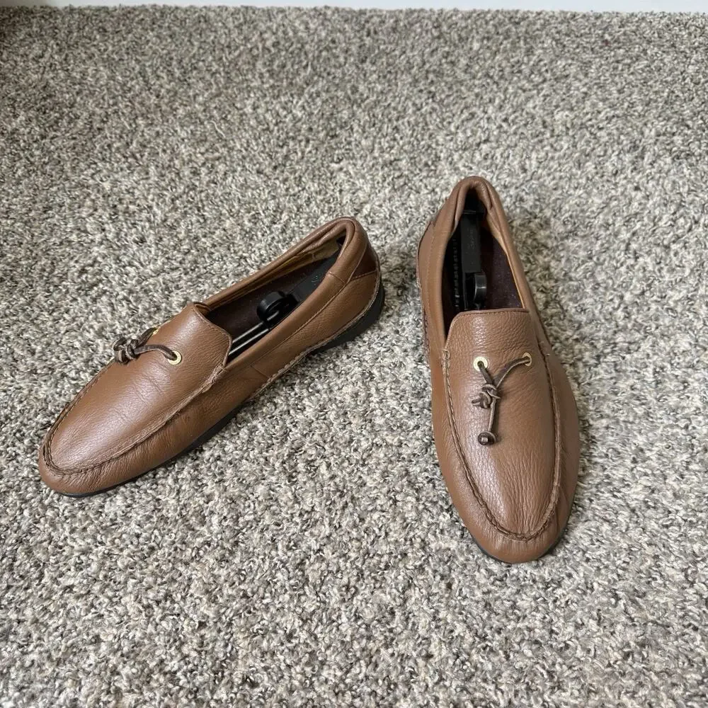 Sperry Top-Sider Men 11.5 M Brown Leather Gold Cup Driving Comfort Loafers Shoe